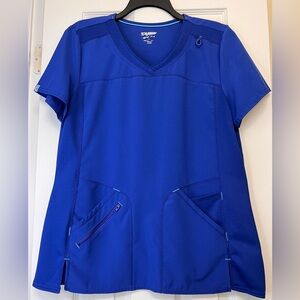 Scrubstar Women's Blue V-Neck Top